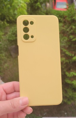 Huse silicon antisoc cu microfibra in interior Oppo A74 5G Galben foto