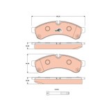 TRW set placute frana, frana disc Cotec