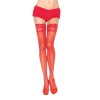 LEG AVENUE - RED TIGHTS WITH SELF-ADHESIVE LACE, LEG AVENUE HOSIERY