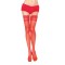 LEG AVENUE - RED TIGHTS WITH SELF-ADHESIVE LACE