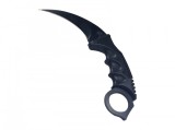 Cutit Karambit Night 19cm, ideallstore, Negru, Otel, Husa, Camping, Vanatoare, Pescuit