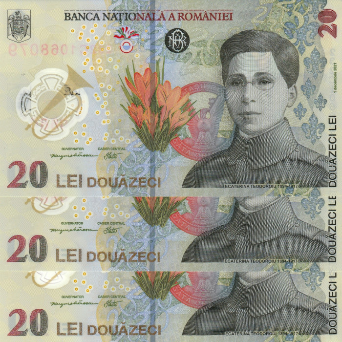 Romania, 20 lei 2021_UNC_seria &rdquo;C&rdquo;_pret pe bucata