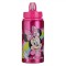Sticlă Apă Disney Minnie, Flip Top, Aluminiu, Culoare Fucsia, Capacitate 0,5L