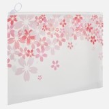 Portfard tip plic, Alb, Model Floral, 30x21 cm, CMCLASS