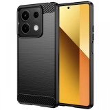 Lemontti Husa Carbon Case Flexible Xiaomi Redmi Note 13 5G Negru