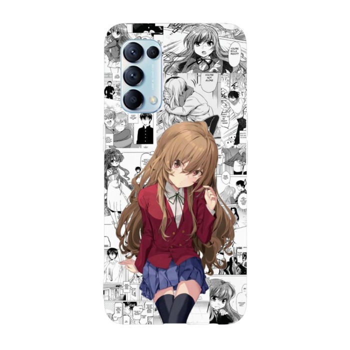 Husa compatibila cu Oppo A76, Viceversa, model Aisaka taiga Manga Tora Dora, Silicon, TPU
