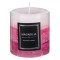 Lum&acirc;nare Decorativă, Model Magnolia, Aromă, Roz-Fucsia, Dimensiuni 7x7.5cm, Timp de Ardere 25 Ore, Parafină