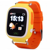 Cumpara ieftin Ceas Smartwatch cu GPS Copii iUni Kid100, Touchscreen, Bluetooth, Telefon incorporat, Buton SOS, Portocaliu