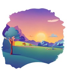 Sticker decorativ Natura, Verde, 63 cm, 8110ST foto