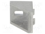 Colțar aluminiu ELESA GANTER pentru profile 30mm, 28x27x27mm