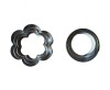 Set 6 Forme Biscuiti Otel Argintiu Floare, Decupatoare Prajituri, Inaltime 1.5cm, Latime 5.5cm