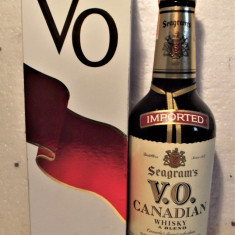 WHISKY, CANADIAN, SEAGRAM'S V.O-IMPORTED ITALY cl 70 gr 40 sticla 1985