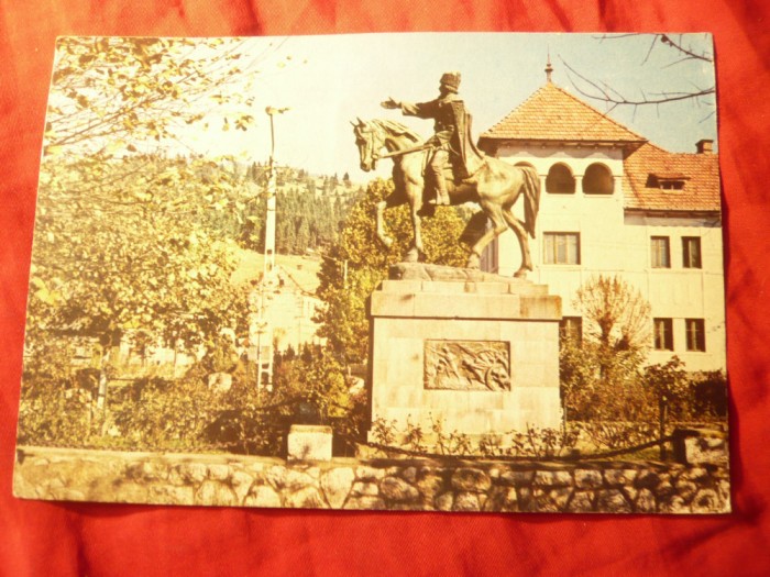 Ilustrata Campeni judet Alba - Statuia lui Avram Iancu , circ. 1981