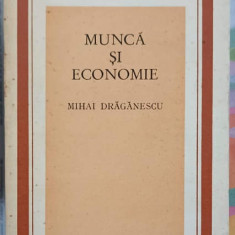 MUNCA SI ECONOMIE. ESEURI TEORETICE-MIHAI DRAGANESCU