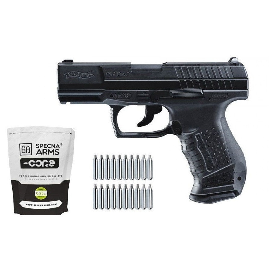 advertise rhythm Great Barrier Reef Pistol Airsoft Walther P99 DAO 4 JOULE + 20 Capsule CO2 +1000 de bile 0,25  g | Okazii.ro