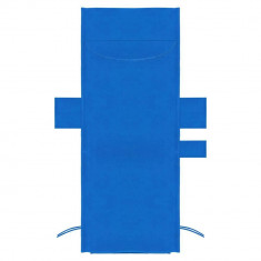 Prosop pentru sezlong, cu 3 buzunare, microfibra, albastru, 210x75 cm, Springos foto