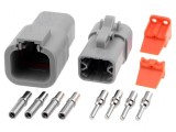 Conector cablu-cablu ATP tată-mamă mufă PIN 4