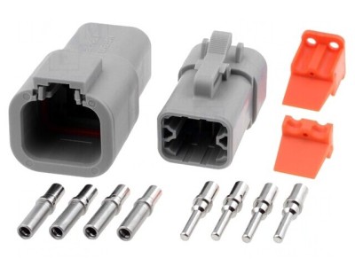 Conector cablu-cablu ATP tată-mamă mufă PIN 4 foto