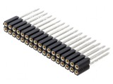 Conector şiruri pini soclu mamă PIN 34 drept 2,54mm THT 2x17