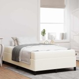 VidaXL Cadru de pat Crem 120 x 200 cm Țesătură de catifea