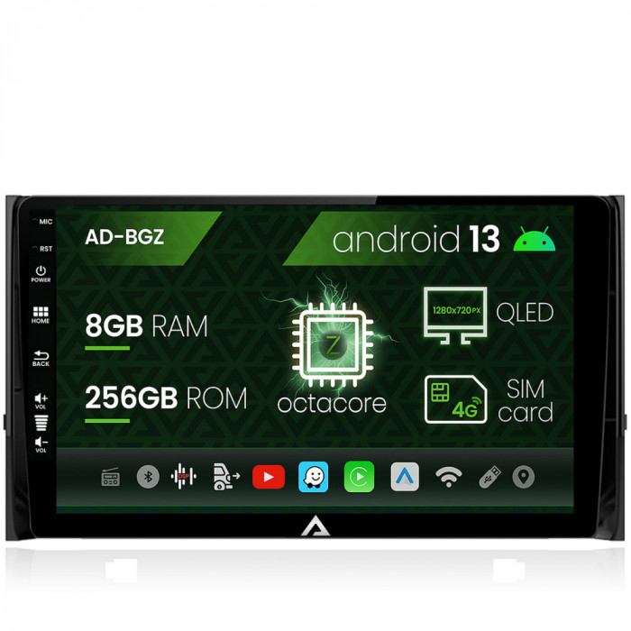 Navigatie Skoda Kodiaq, Android 13, Z-Octacore 8GB RAM + 256GB ROM, 10.1 Inch - AD-BGZ10008+AD-BGRKIT028