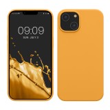 Husa Kwmobile pentru Apple iPhone 14, Portocaliu, Silicon, KWM000016NI040C
