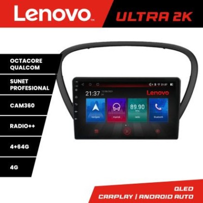 Navigatie Peugeot 607 Android radio gps internet 8 core QLED Qualcomm 4+64 360 Lenovo CarStore Technology foto