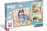 Set puzzle Bluey Clementoni 3 in 1 3x48 piese