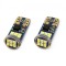 Set becuri auto cu LED CANBUS UltraBright T10e W5W 18 SMD Alb 12V/24V
