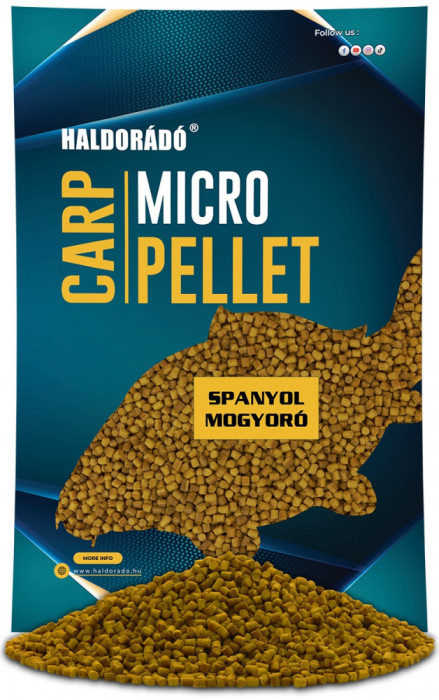 Haldorado - Carp Micro Pelete 600g, 3mm - Aluna spaniola