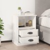 VidaXL Noptiere, 2 buc., alb extralucios, 43x36x60 cm 816333