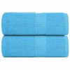 VidaXL Prosoape pentru oaspeți 2 buc turcoaz 360 g/m&sup2; 100% bumbac 136971