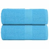 VidaXL Prosoape pentru oaspeți 2 buc turcoaz 360 g/m&sup2; 100% bumbac