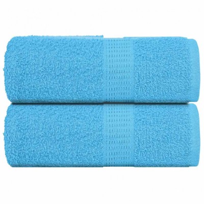 vidaXL Prosoape pentru oaspeți 2 buc turcoaz 360 g/m&amp;sup2; 100% bumbac foto