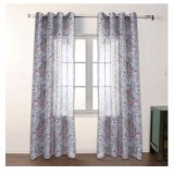 Draperie Pufo Floral cu imprimeu floral, 140 x 260 cm