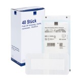 &Icirc;mpachetare pansament steril pentru răni 10x20 cm, pachet de 40 &ndash; alb absorbant