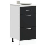 VidaXL Dulap inferior &ldquo;Lyon&rdquo; negru 40x46x81,5 cm Lemn prelucrat