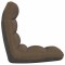 Scaun de podea pliabil, maro, material textil - 5