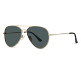 Ochelari de Soare Unisex - Techsuit (3025) - Gold / Green