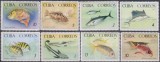 Timbre cu pești din Cuba