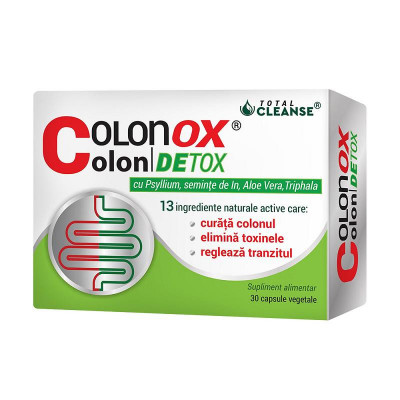 COLONOX Colon DETOX&amp;reg; Curatarea Colonului, Detoxifiere 30 capsule Cosmo Pharm foto