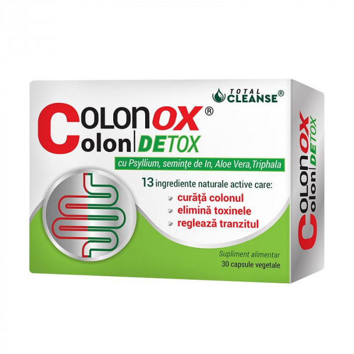 COLONOX Colon DETOX&reg; Curatarea Colonului, Detoxifiere 30 capsule Cosmo Pharm
