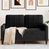 VidaXL Canapea cu 2 locuri, negru, 120 cm, catifea 4007619
