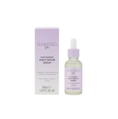 Ser pentru fata, Sunkissed Skin, Niacinamide Night Repair Serum, 30 ml foto