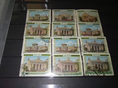 TIMBRE URSS 1955 CLADIRI foto
