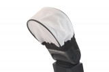 Bounce diffuser textil mini-softbox pentru blitz-uri speedlite