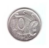 Moneda Australia 10 cents/centi 1992, stare buna, curata, Australia si Oceania, Cupru-Nichel