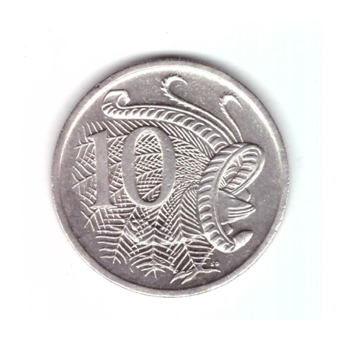 Moneda Australia 10 cents/centi 1992, stare buna, curata