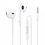 Casti cu fir XO, S31, Jack 3.5 mm, cu microfon, alb