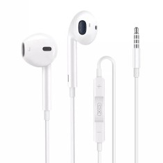 Casti cu fir XO, S31, Jack 3.5 mm, cu microfon, alb